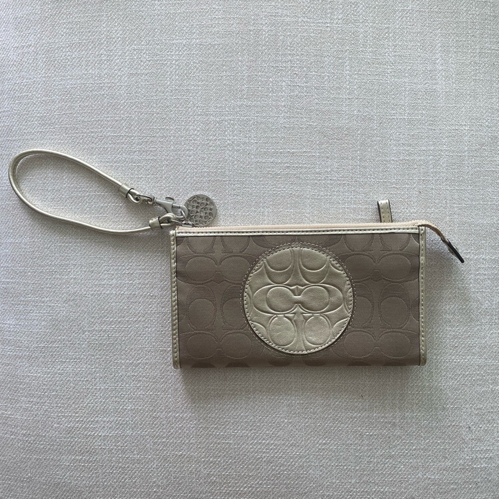 Coach Signature Wristlet